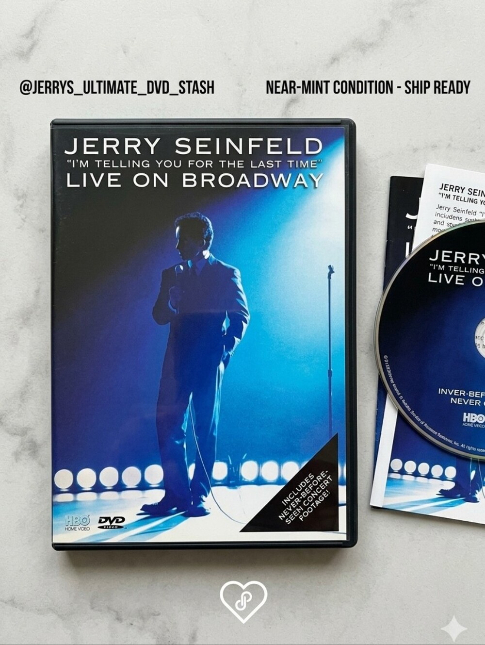 Jerry Seinfeld: I'm Telling You for the Last Time Live on Broadway DVD